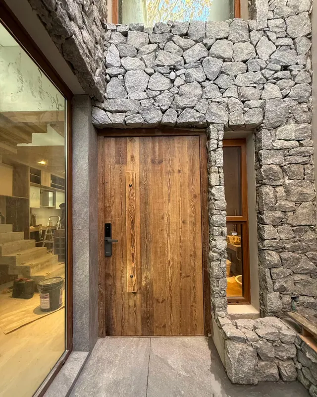 Puerta rústica tabla entera